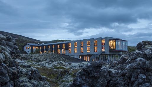 Exterior of ION Adventure Hotel in South Iceland