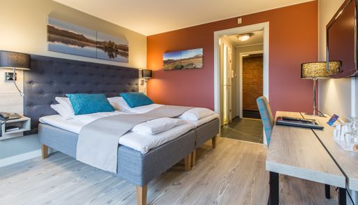 Double bedroom at Beitostølen Resort in Norway