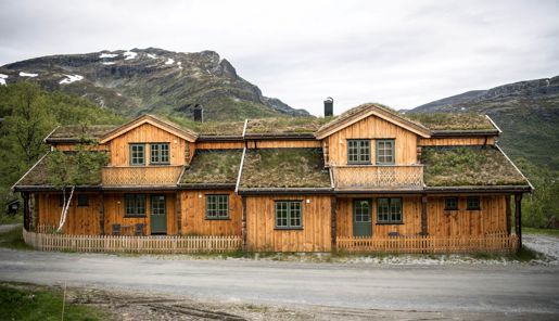 Exterior of Filefjellstuene in Norway