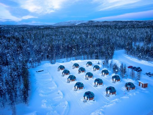 Snowhotel Aerial 07850