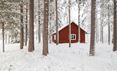 Loggers Lodge in winter, Swedish Lapland