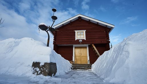 Lapland Guesthouse in winter, Swedish Lapland
