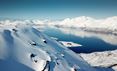 View of the snowy mountains and fjords in Lyngenfjord, Northern Norway