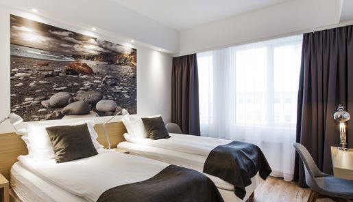 Twin room at the Storm Hotel in Iceland Reykjavik