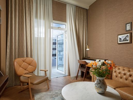 Diplomat Suite Living Room Balcony