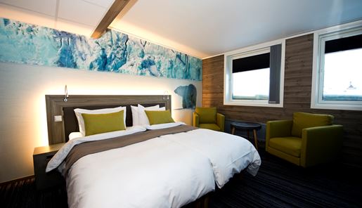 Double Superior room at Svalbard Hotel in Longyearbyen
