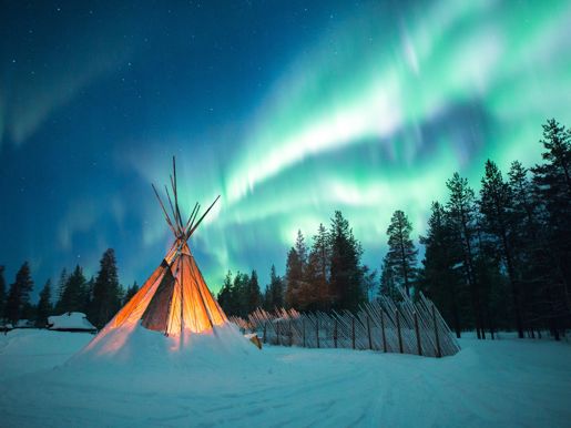 Northern Lights At Aurora Village