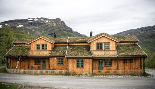 Exterior of Filefjellstuene in Norway