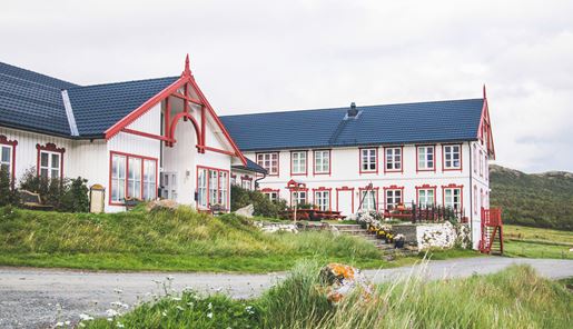 Exterior view of Hjerkinn Fjellstue in Norway