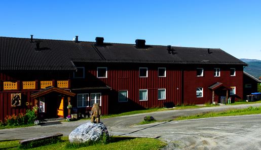 Exterior view of Ruten Fjellstue in Norway