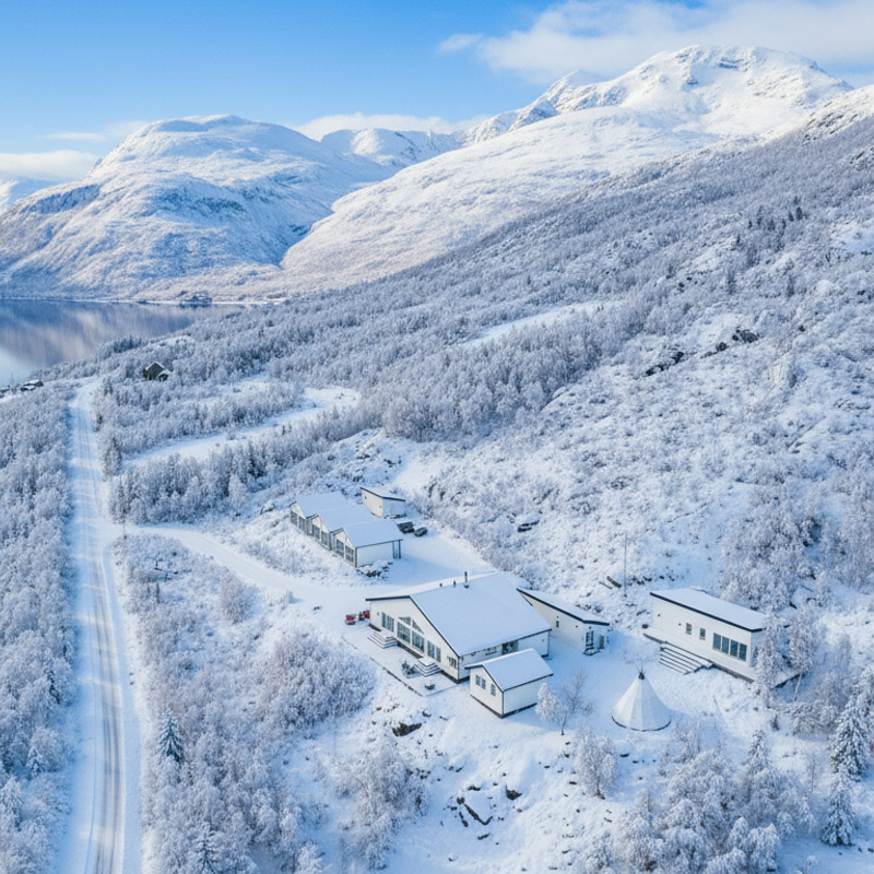 Arctic Panorama Lodge In Spring Winter (1)