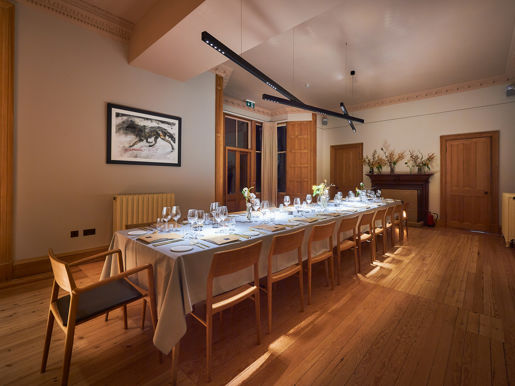 The Table Set Of Dinner