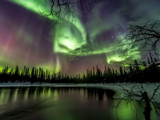 Northern Lights over lake Markus Kiili - Visit Finland, 20150318 DSC4715
