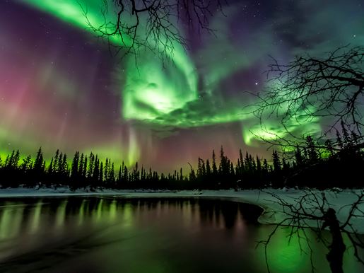 Northern Lights over lake Markus Kiili - Visit Finland, 20150318 DSC4715