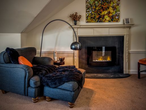 Stuckgowan Reading Chair In Master Bedroom