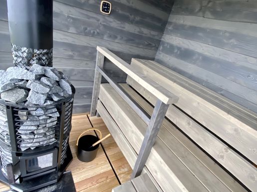 The sauna at Cantick Head Lighthouse on Orkney in Scotland