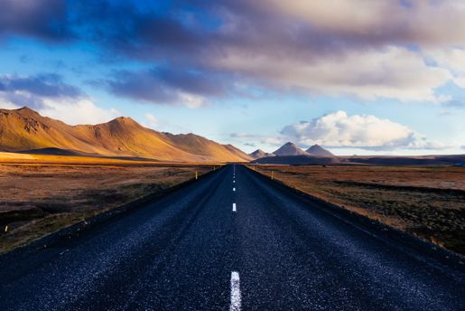 The Ring Road, or Route 1, in Iceland