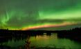 The northern lights in Sweden