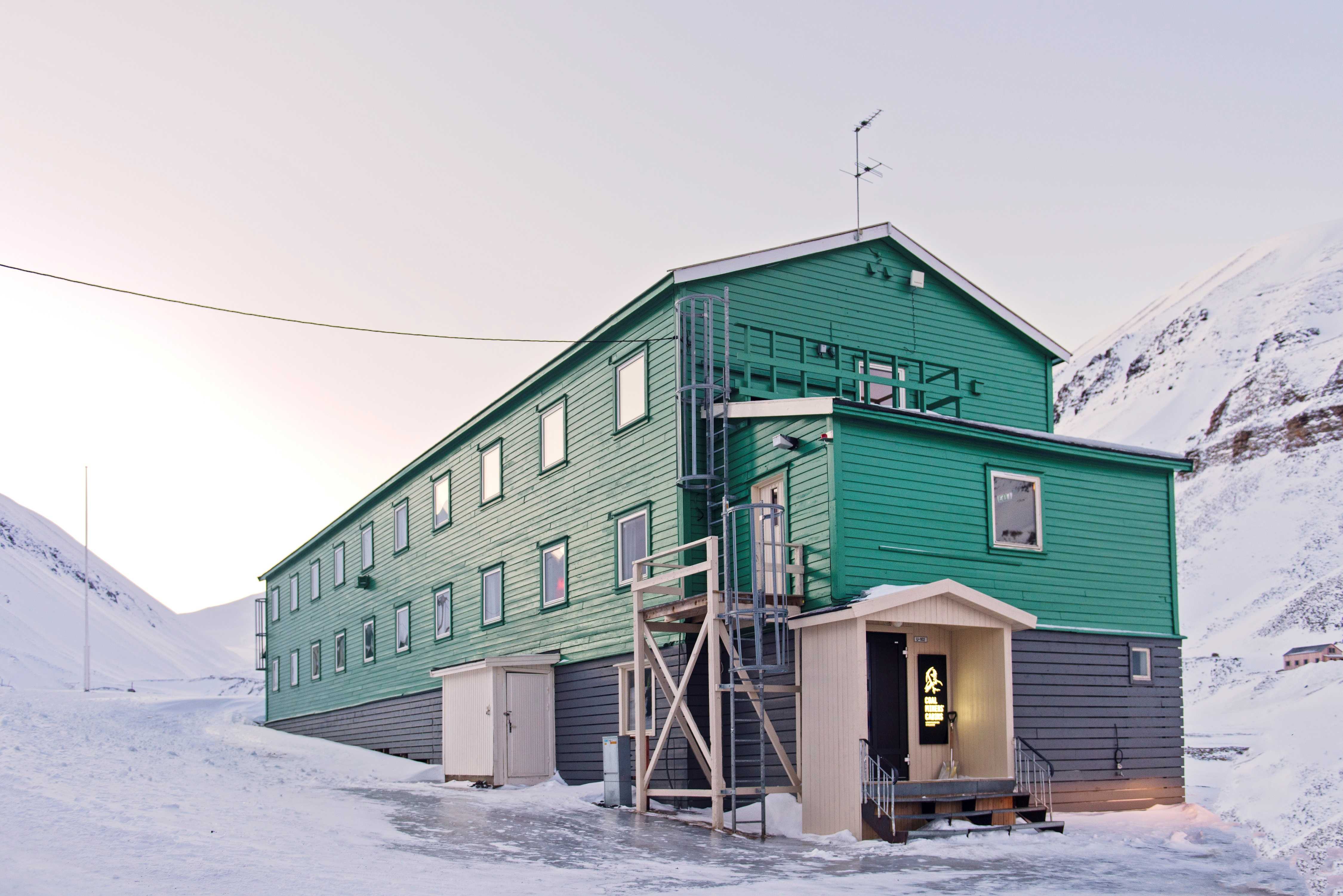 Exterior View of Coal Miner's Cabin, Svalbard
