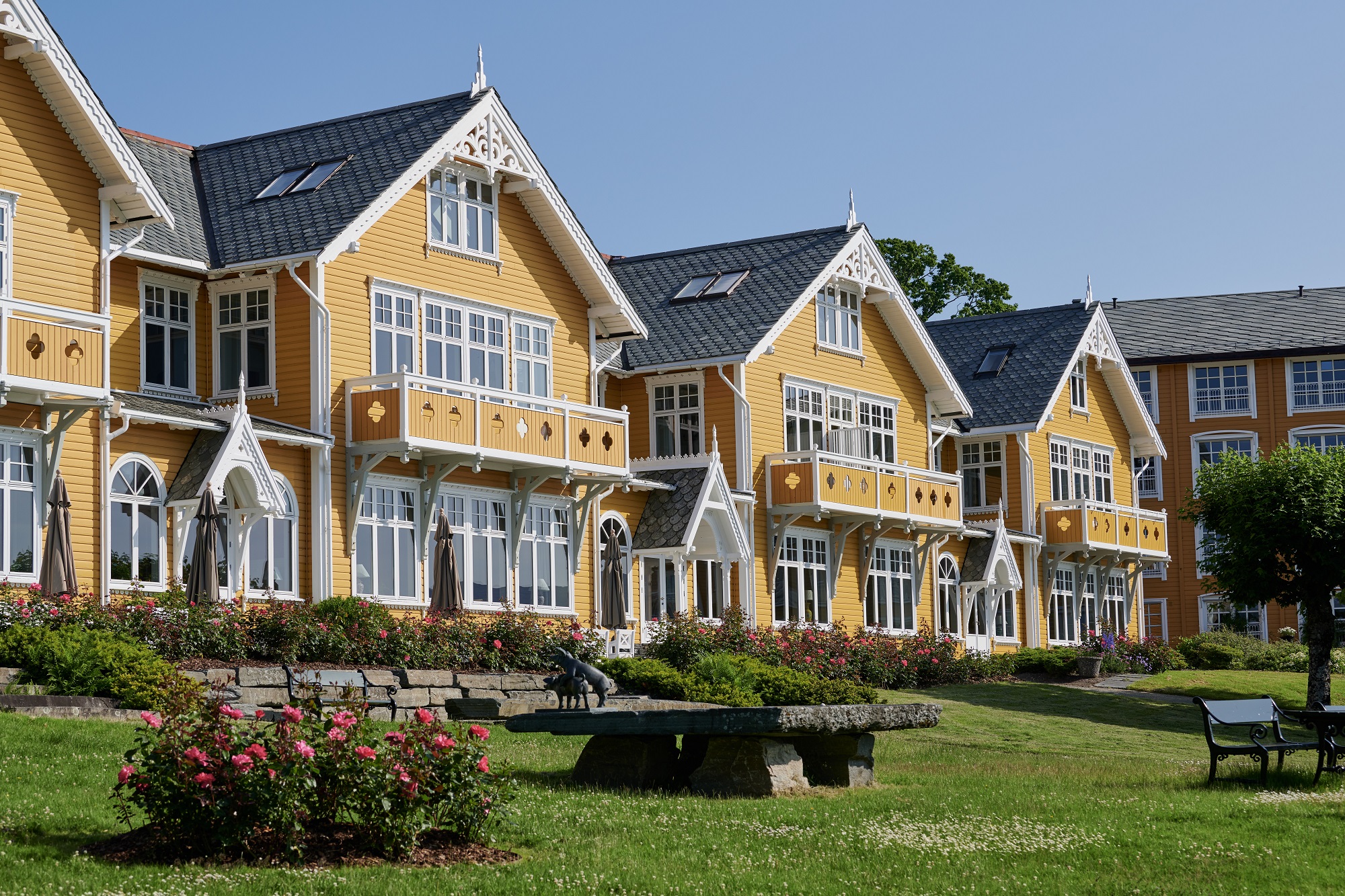 Outside the Solstrand Hotel & Bad, Norway