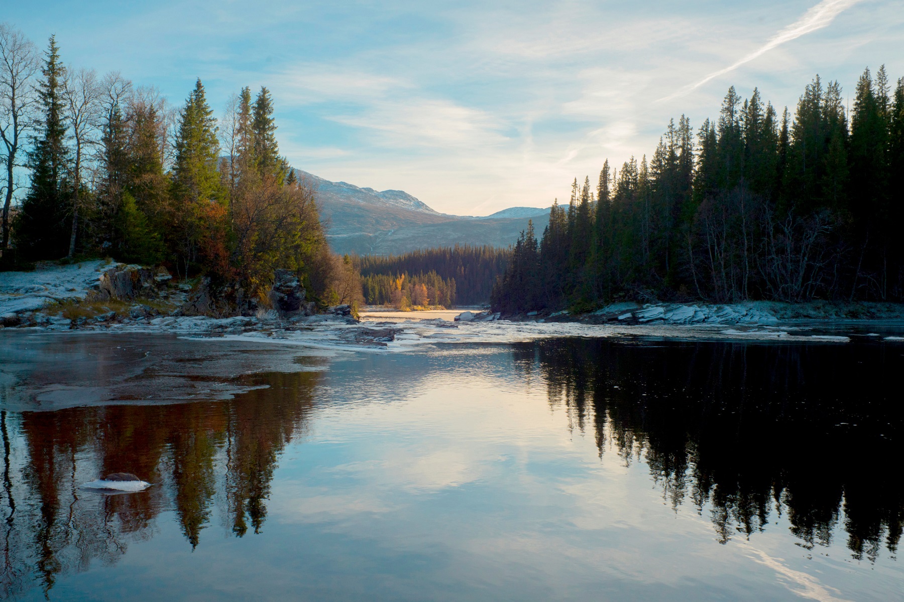 River landscape in Jamtland & The Bothnian Coast