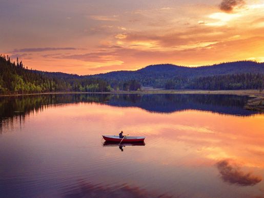 Per Lundström Midnight Sun In Swedish Lapland 7875