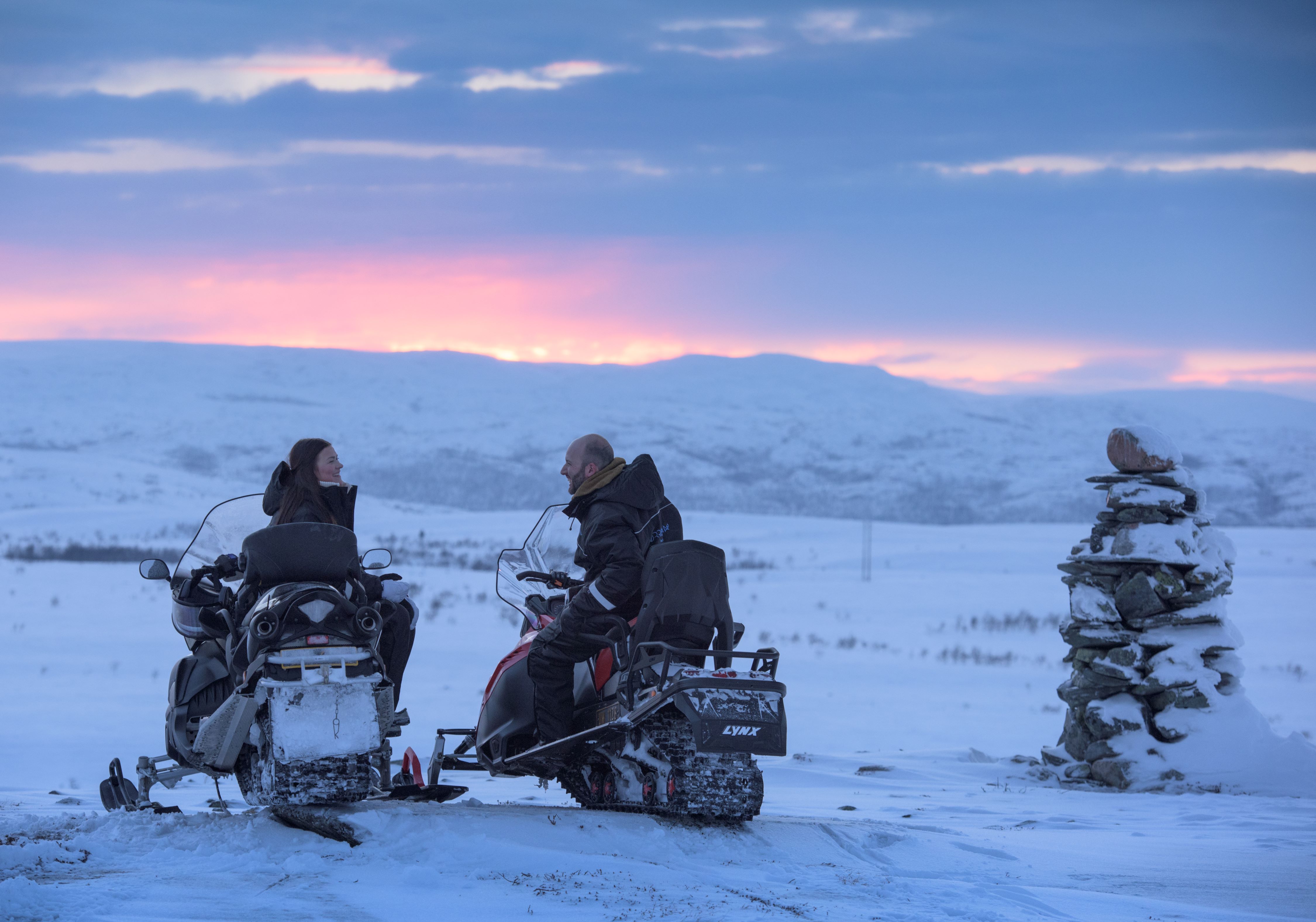 Snowscooter safari, Sorrisniva, Alta