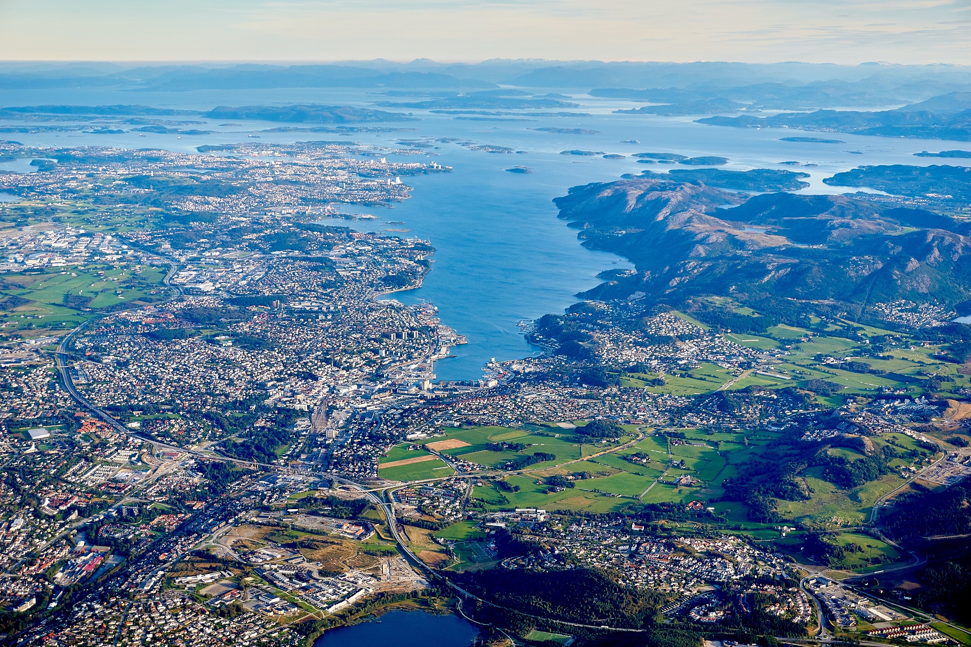 Aerial view of Stavanger, Norway