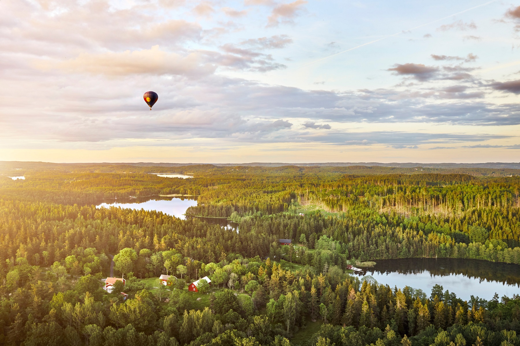 Aerial view of Southern Sweden